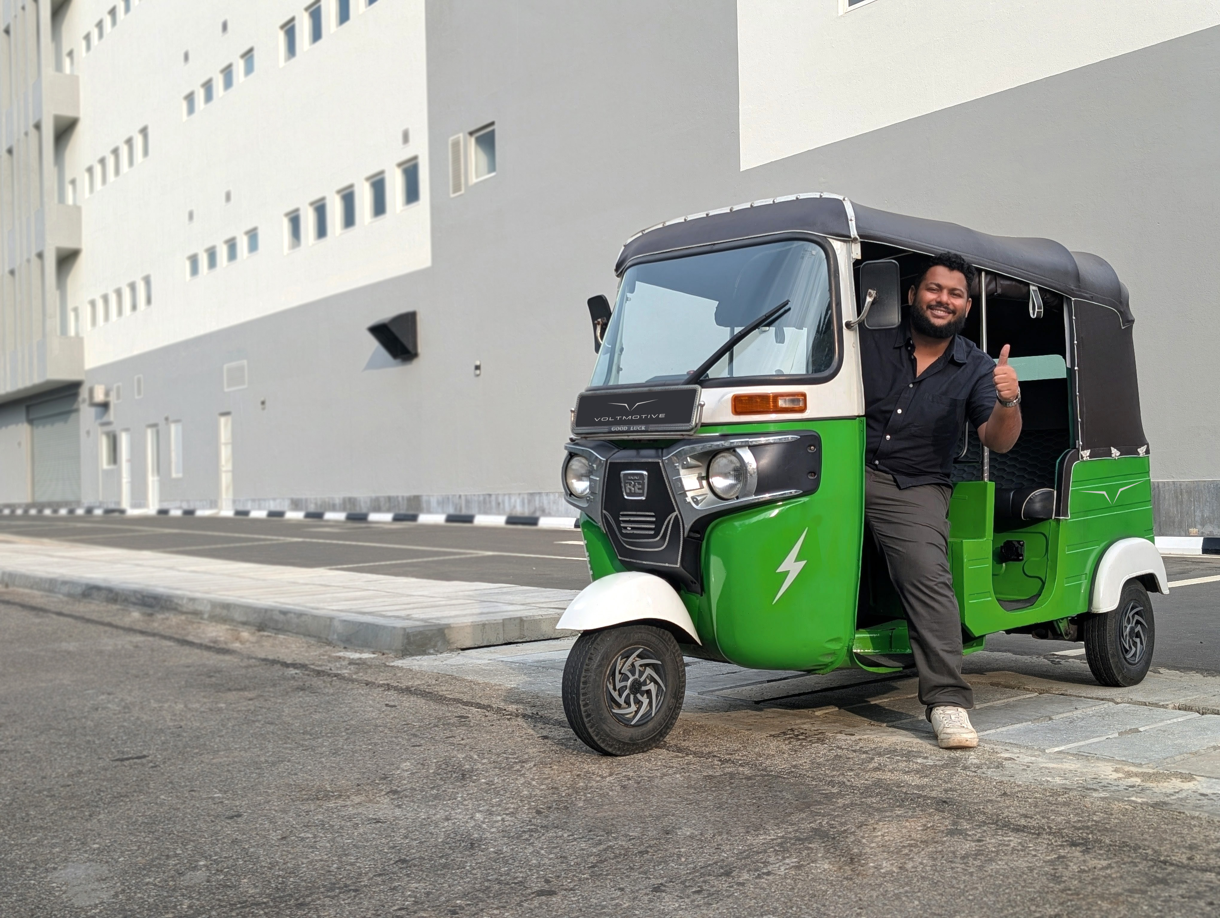 Voltmotive electric vehicle test drive
